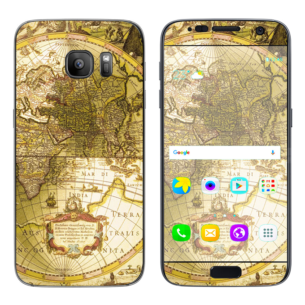  Old School Maps Samsung Galaxy S7 Skin