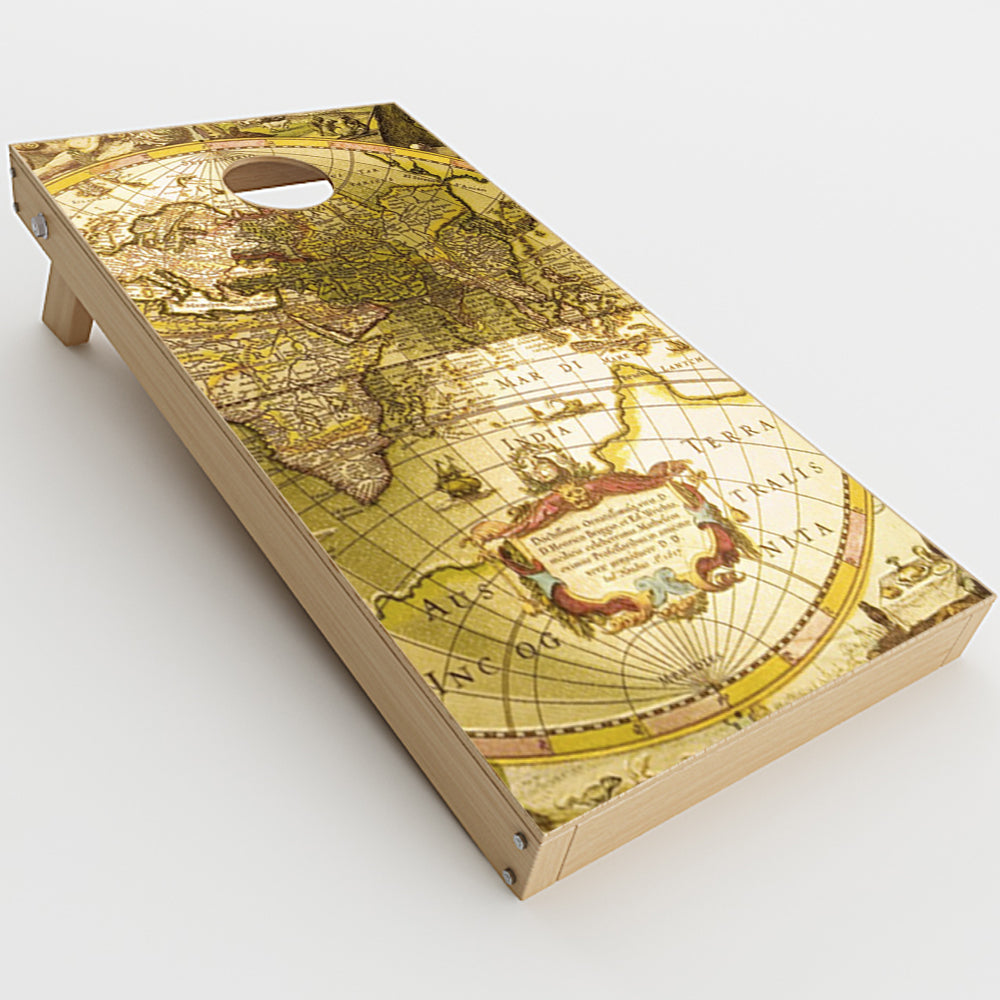  Old School Maps Cornhole Game Boards  Skin