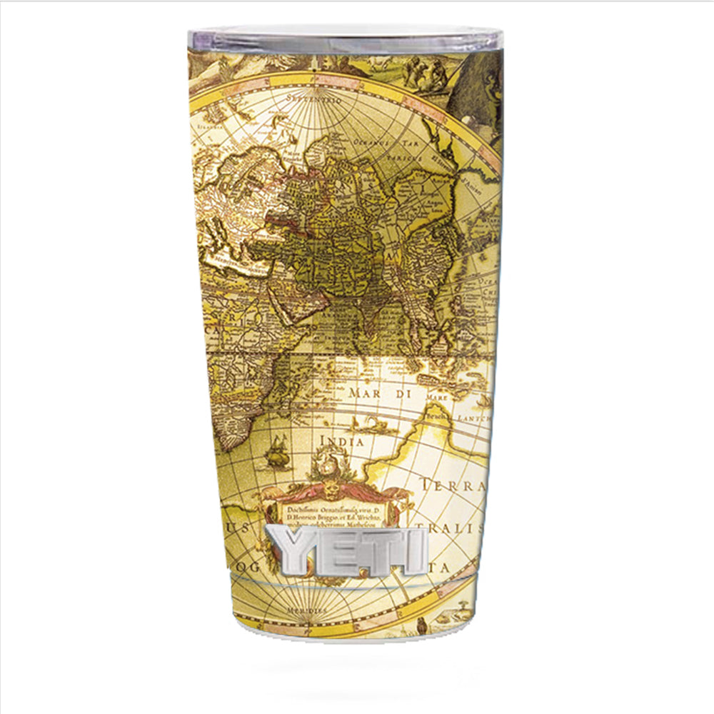  Old School Maps Yeti 20oz Rambler Tumbler Skin