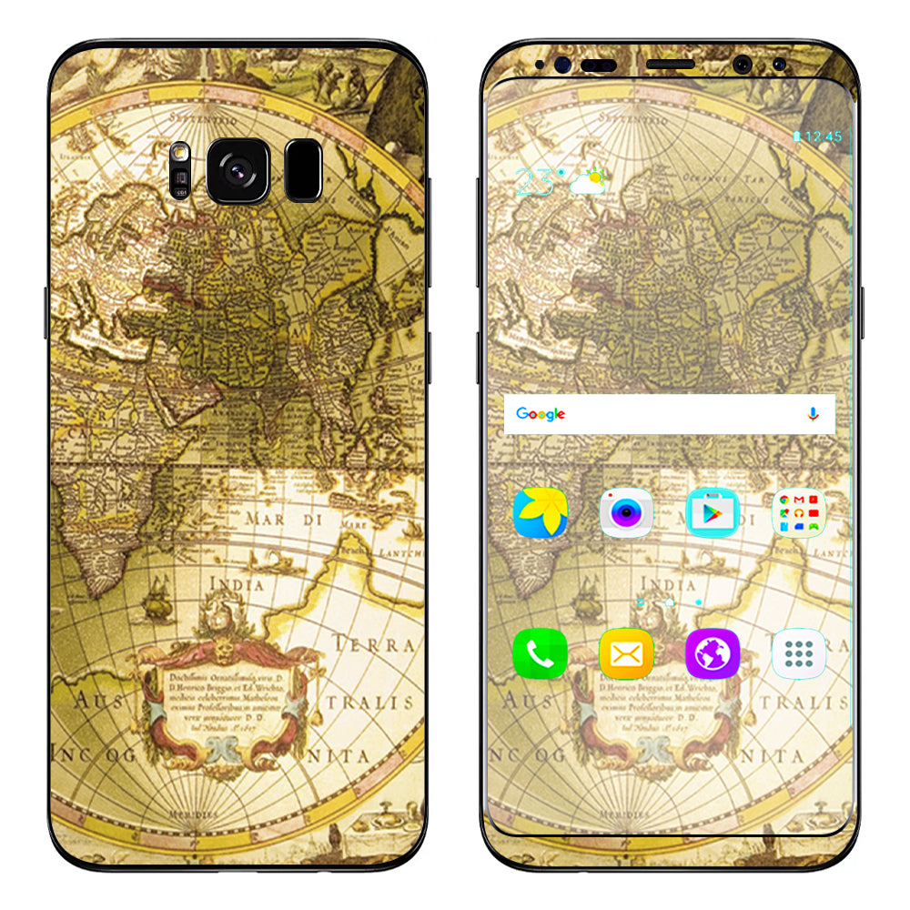  Old School Maps Samsung Galaxy S8 Plus Skin