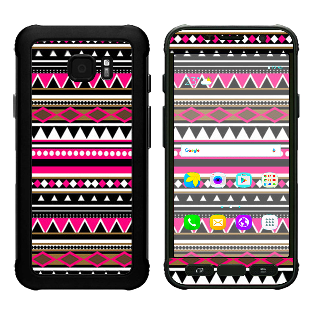  Pink Aztec Indian Chevron Samsung Galaxy S7 Active Skin