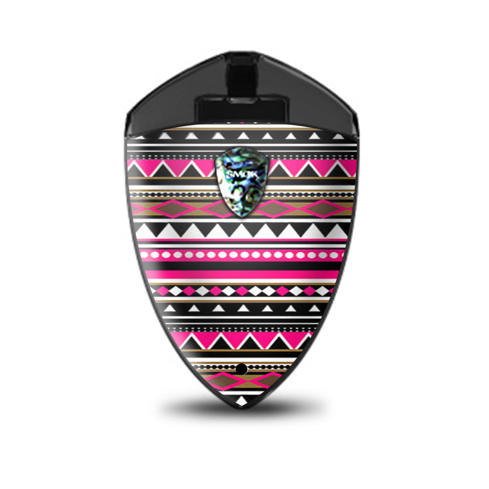  Pink Aztec Indian Chevron Smok Rolo Badge Skin
