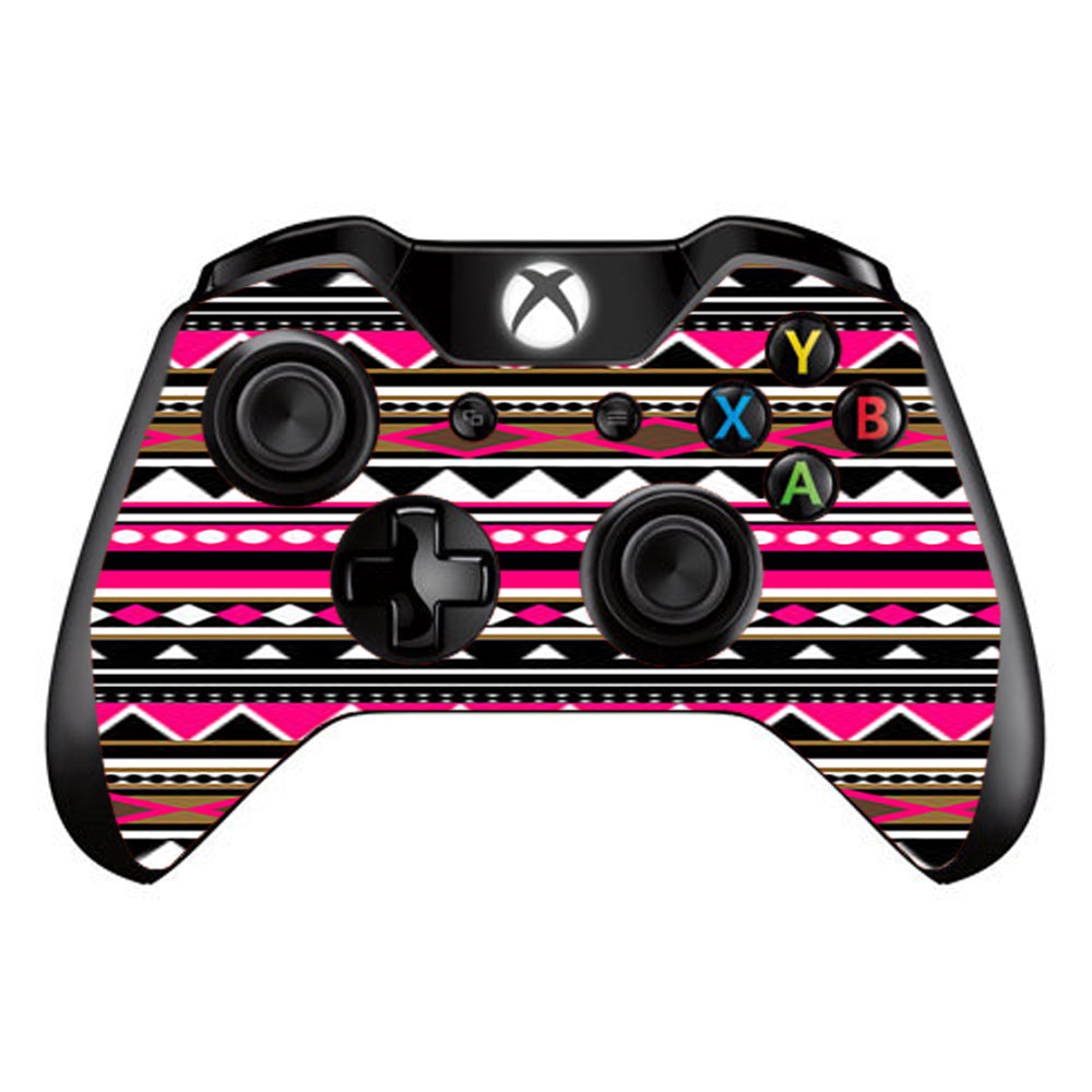  Pink Aztec Indian Chevron Microsoft Xbox One Controller Skin