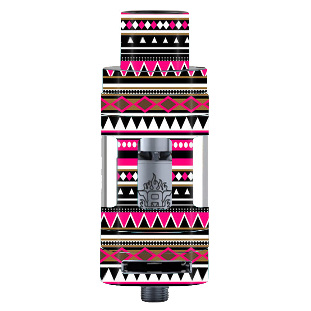  Pink Aztec Indian Chevron Smok TFV8 Tank Skin