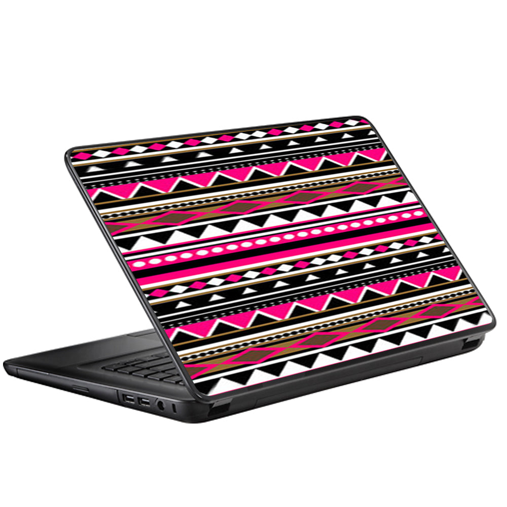  Pink Aztec Indian Chevron Universal 13 to 16 inch wide laptop Skin