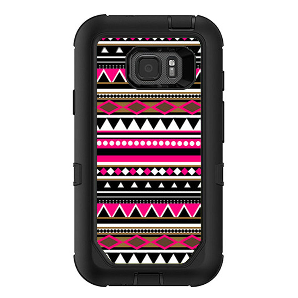  Pink Aztec Indian Chevron Otterbox Defender Samsung Galaxy S7 Active Skin