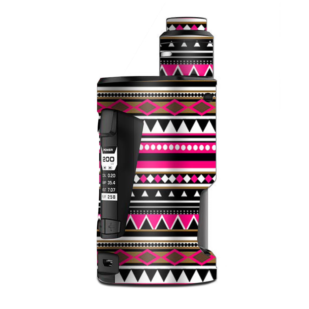  Pink Aztec Indian Chevron G Box Squonk Geek Vape Skin