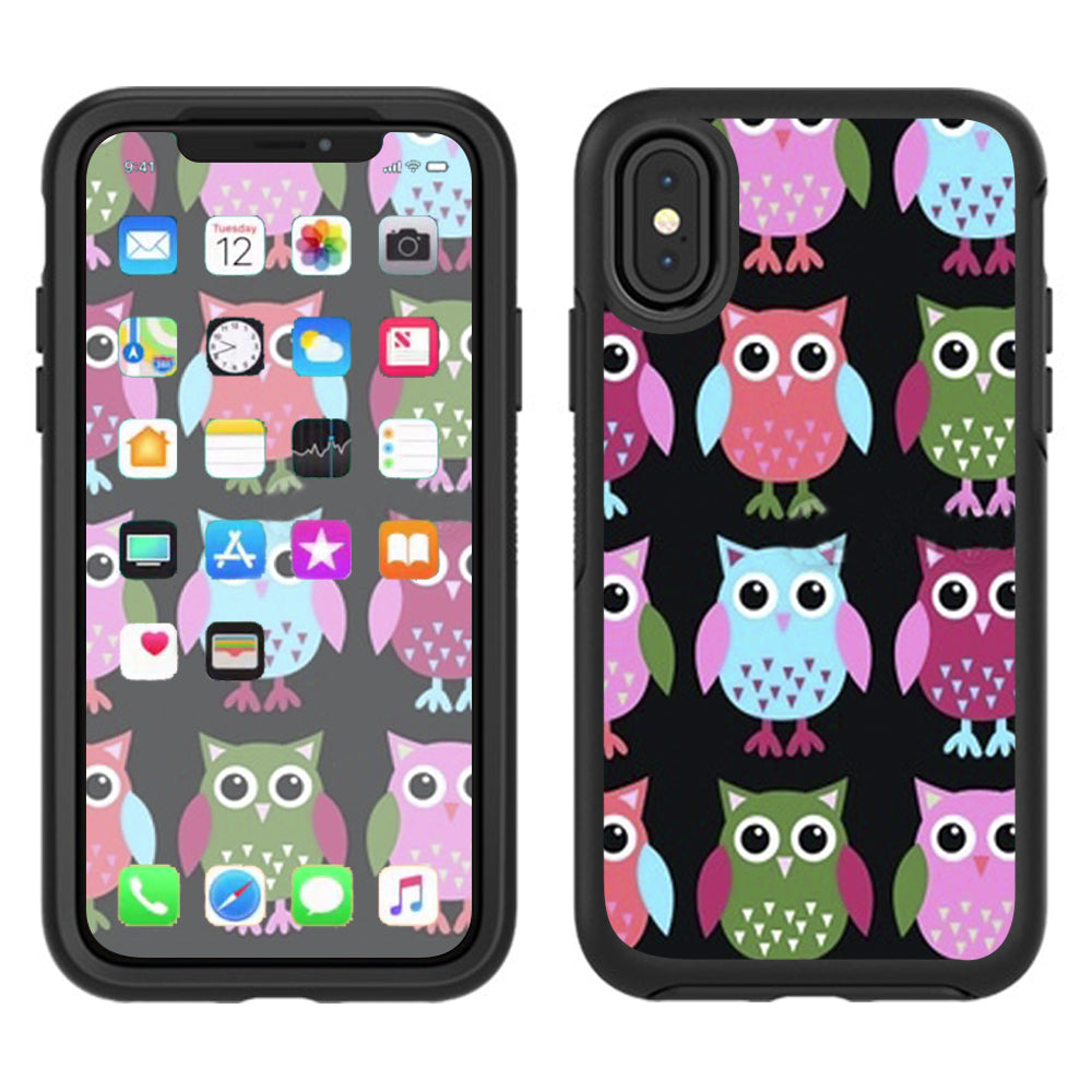  Cute Owls Otterbox Defender Apple iPhone X Skin