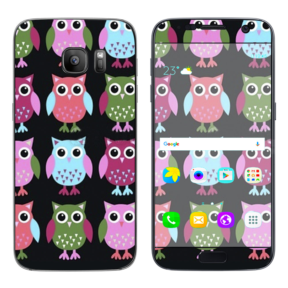  Cute Owls Samsung Galaxy S7 Skin