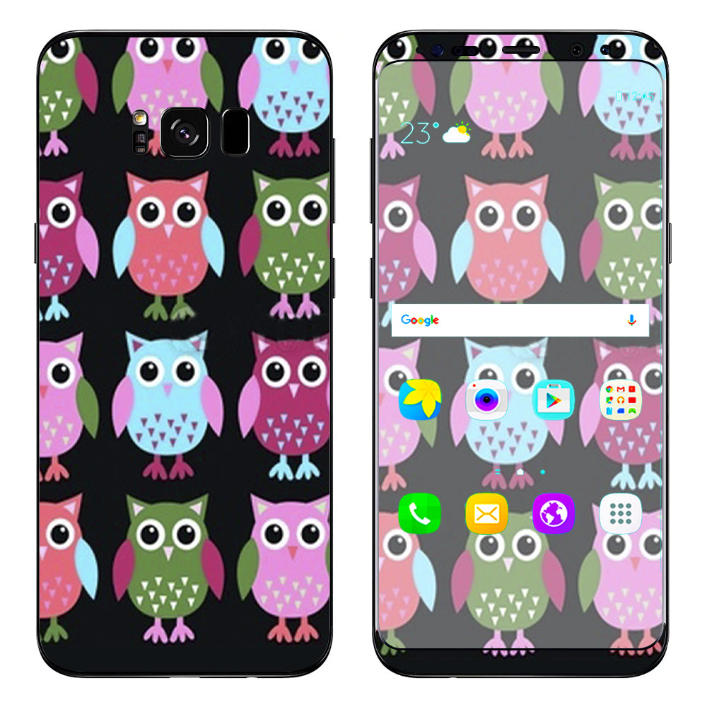  Cute Owls Samsung Galaxy S8 Skin