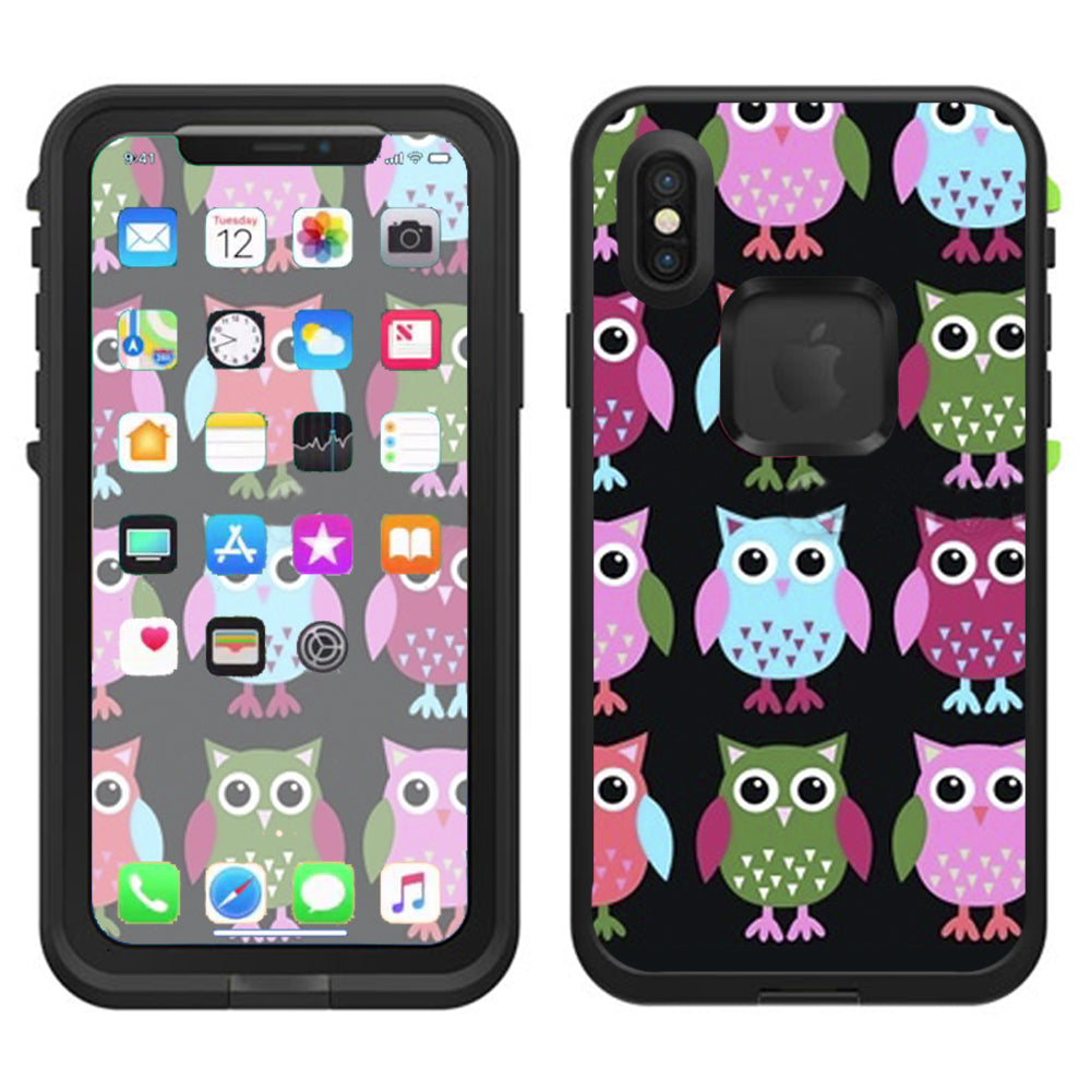  Cute Owls Lifeproof Fre Case iPhone X Skin