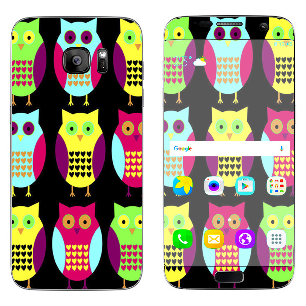  Cute Owls 2 Samsung Galaxy S7 Edge Skin