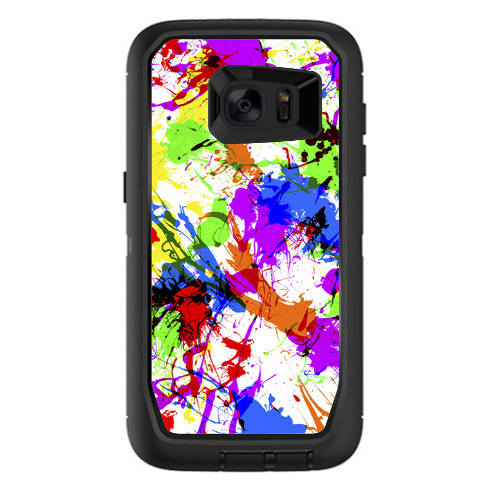  Paint Splatter Otterbox Defender Samsung Galaxy S7 Edge Skin