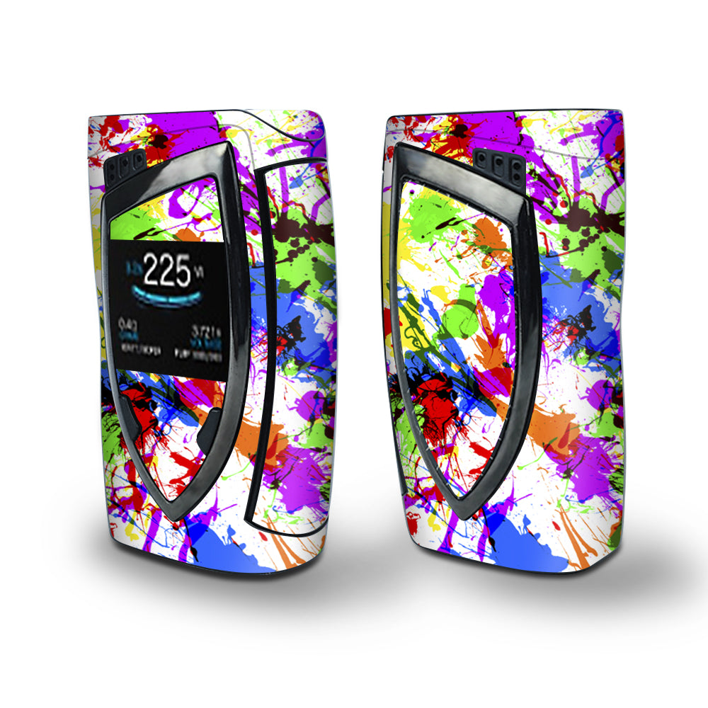 Skin Decal Vinyl Wrap for Smok Devilkin Kit 225w Vape (includes TFV12 Prince Tank Skins) skins cover / Paint Splatter