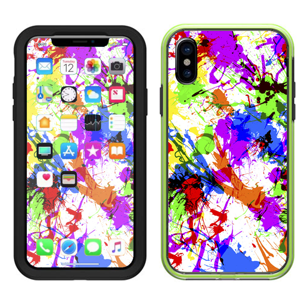  Paint Splatter Lifeproof Slam Case iPhone X Skin