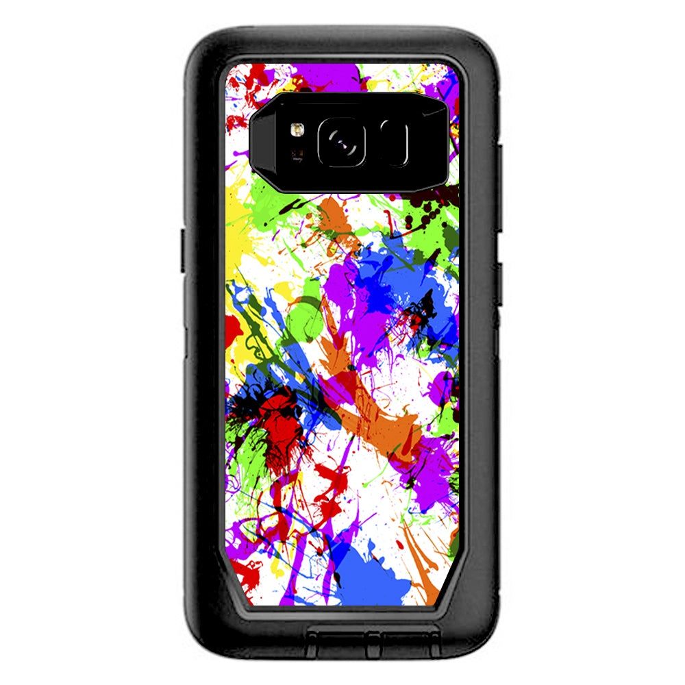  Paint Splatter Otterbox Defender Samsung Galaxy S8 Skin