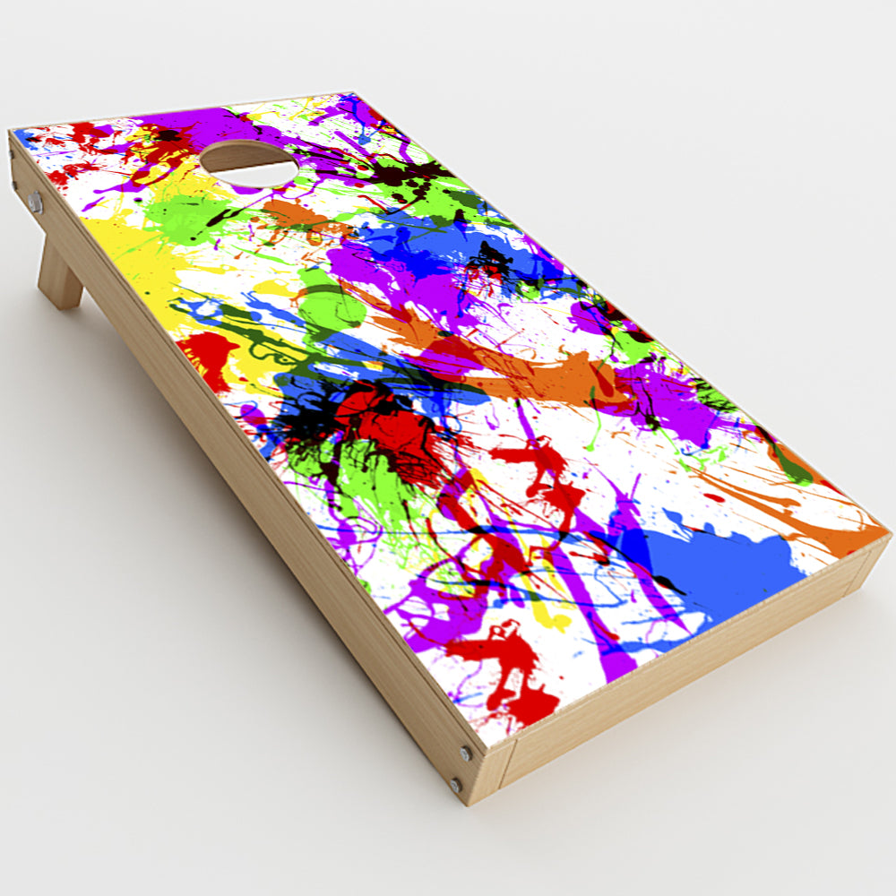  Paint Splatter Cornhole Game Boards  Skin