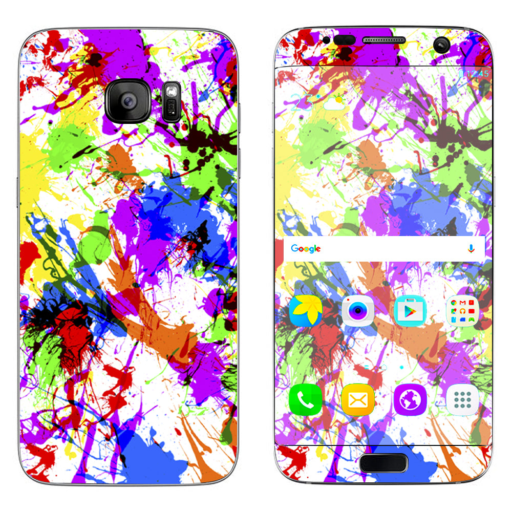  Paint Splatter Samsung Galaxy S7 Edge Skin