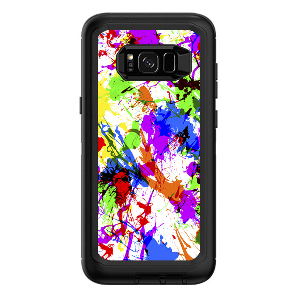  Paint Splatter Otterbox Defender Samsung Galaxy S8 Plus Skin