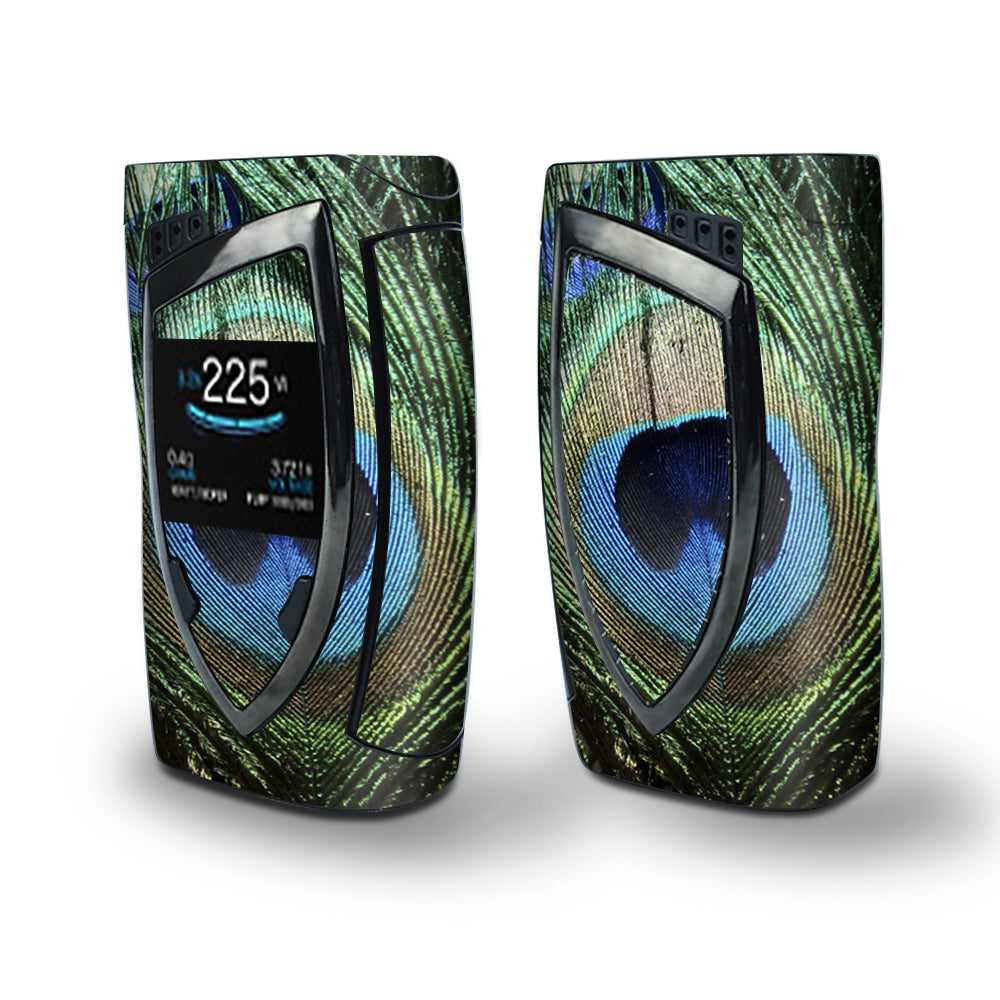 Skin Decal Vinyl Wrap for Smok Devilkin Kit 225w Vape (includes TFV12 Prince Tank Skins) skins cover / Peacock Feather