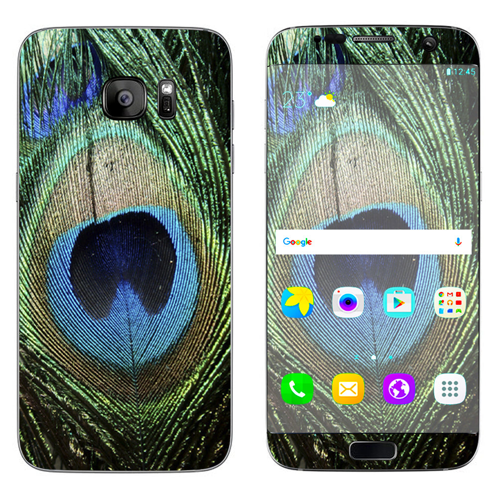  Peacock Feather Samsung Galaxy S7 Edge Skin