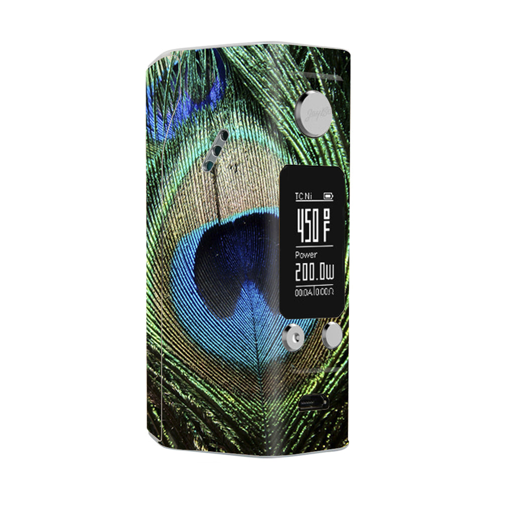  Peacock Feather Wismec Reuleaux RX200S Skin