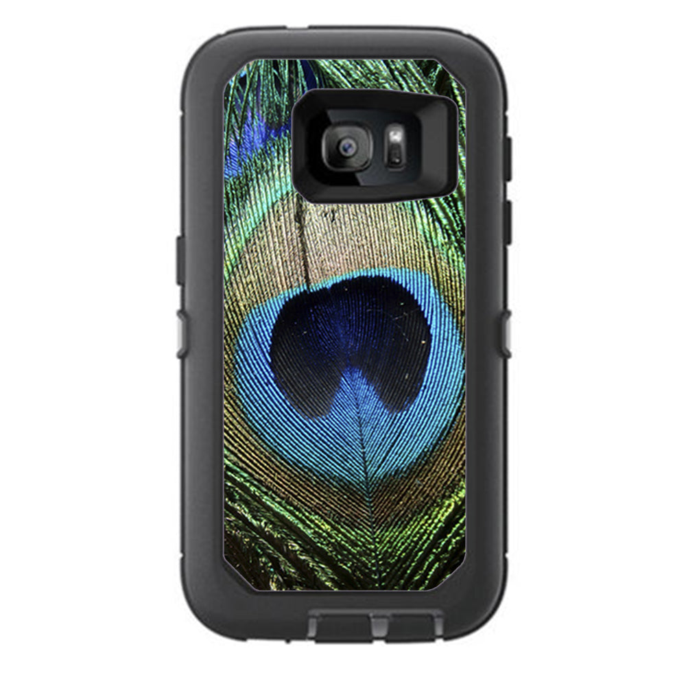  Peacock Feather Otterbox Defender Samsung Galaxy S7 Skin