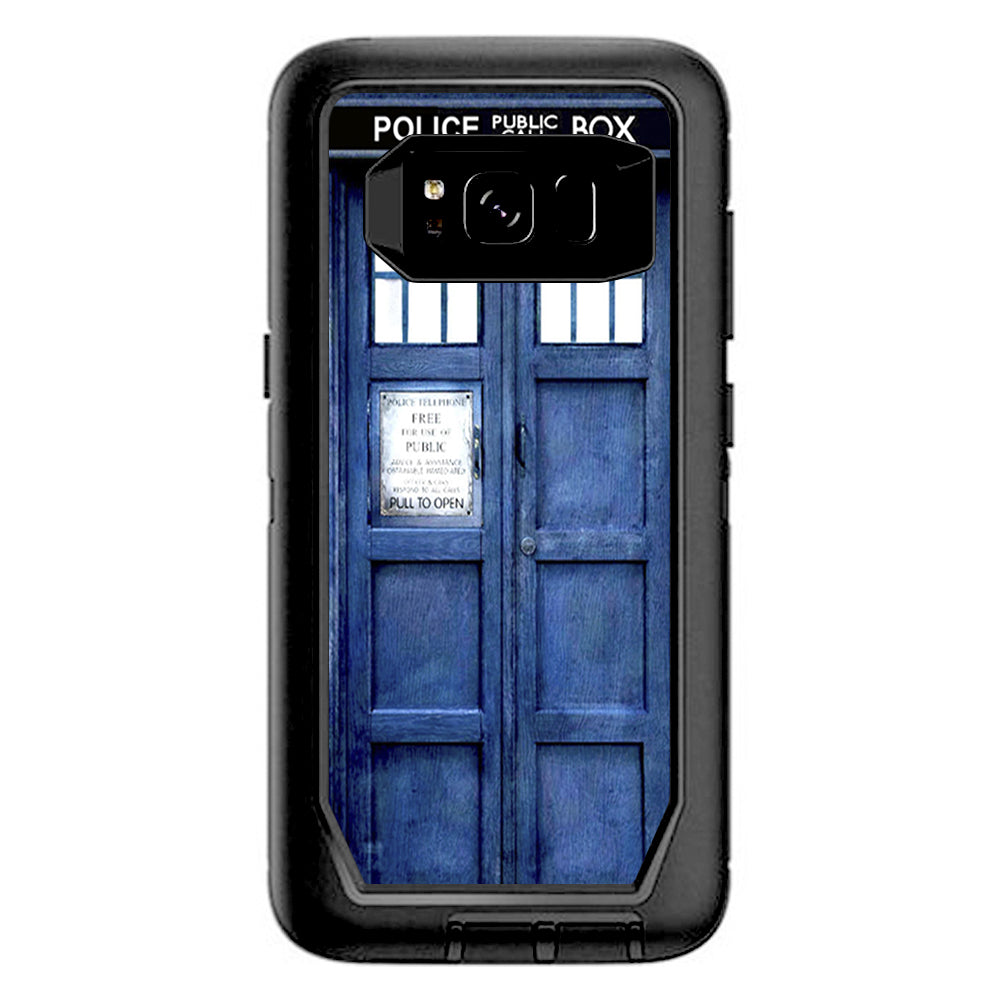  Booth, Tardis Call Box Otterbox Defender Samsung Galaxy S8 Skin