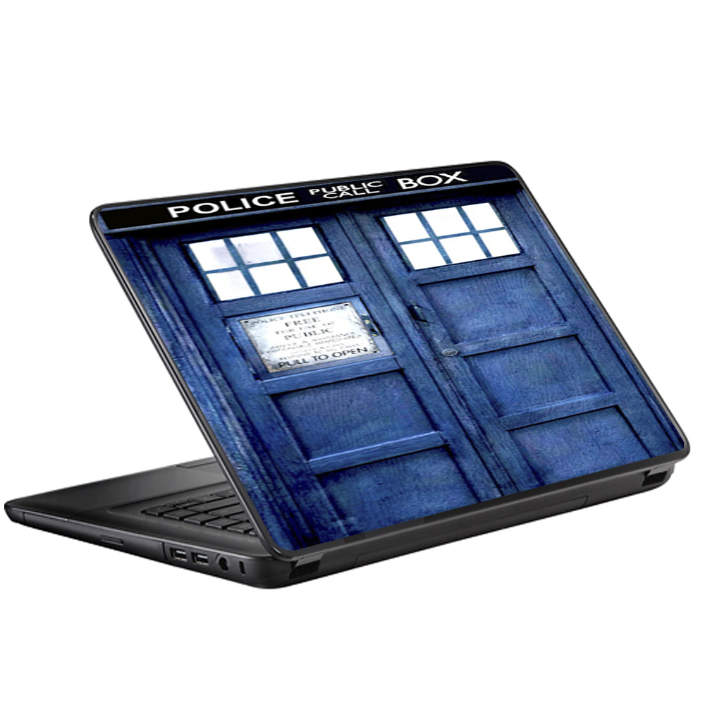  Phone Booth, Tardis Call Box Universal 13 to 16 inch wide laptop Skin