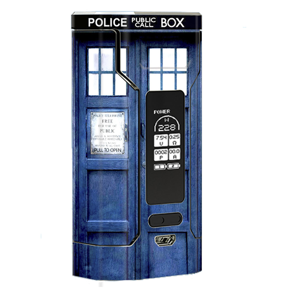  Phone Booth, Tardis Call Box Wismec Predator 228 Skin