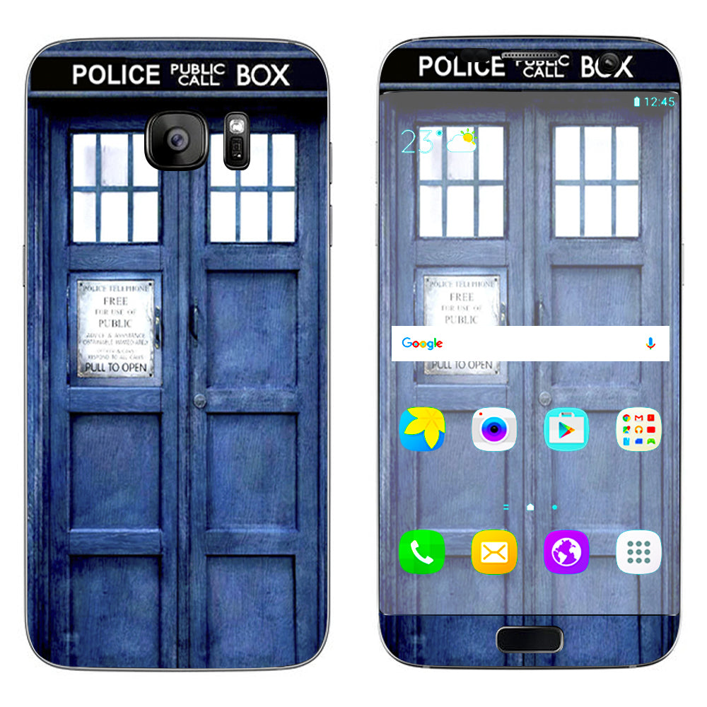  Booth, Tardis Call Box Samsung Galaxy S7 Edge Skin