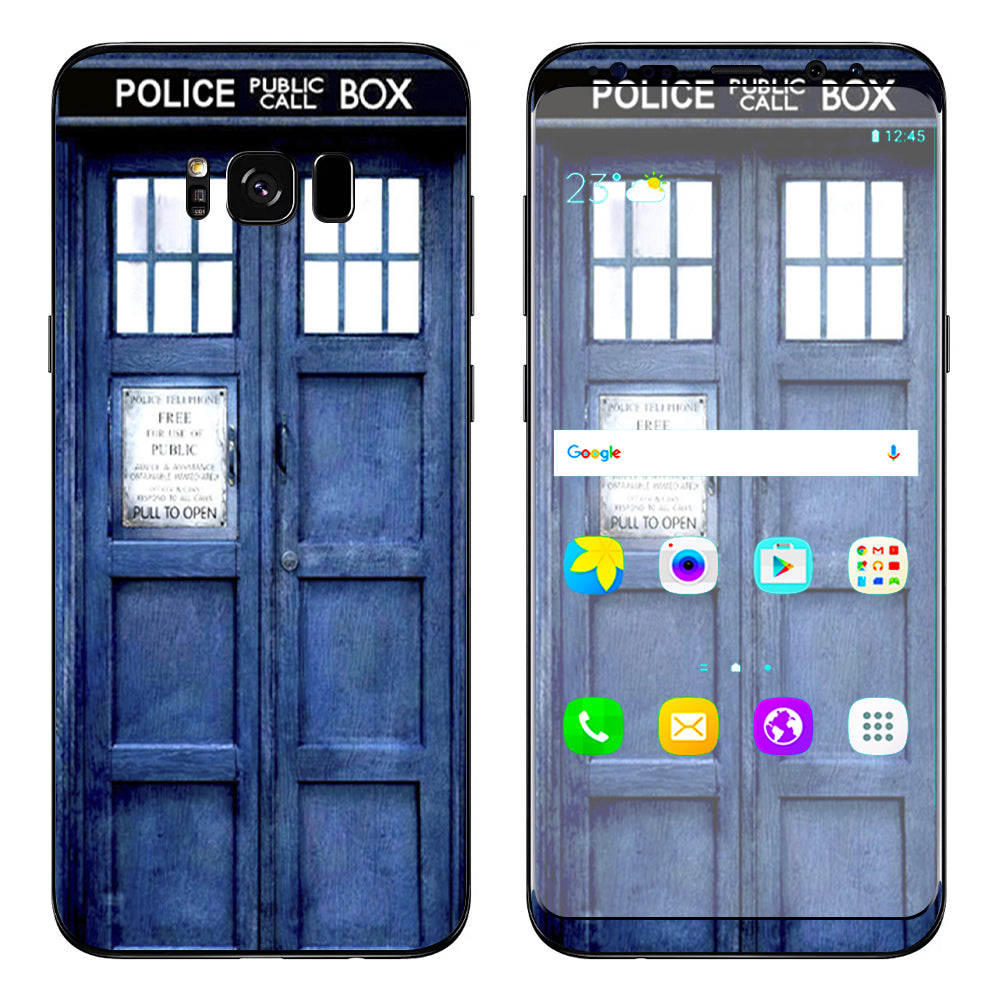  Booth, Tardis Call Box Samsung Galaxy S8 Skin