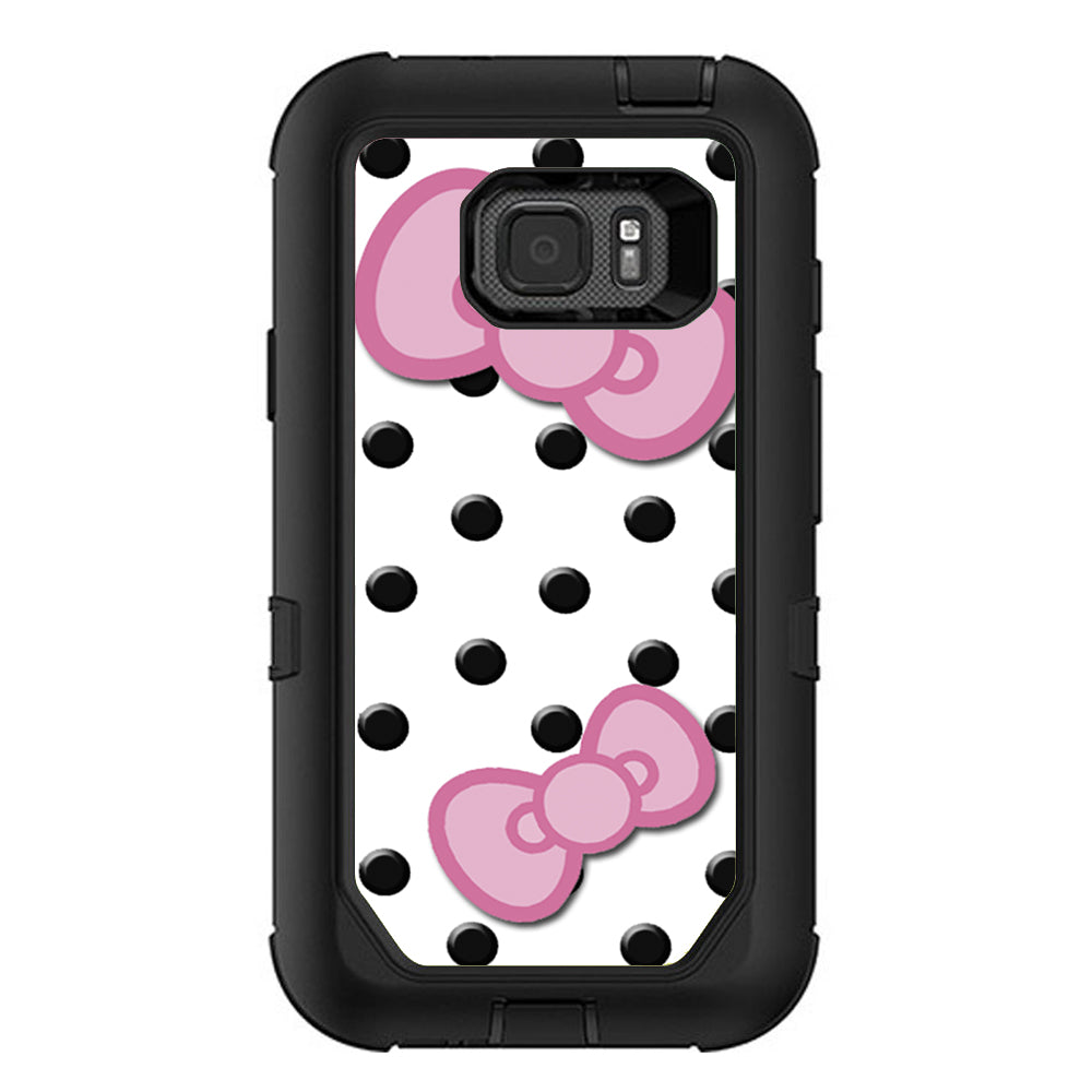  Pink Bows Otterbox Defender Samsung Galaxy S7 Active Skin