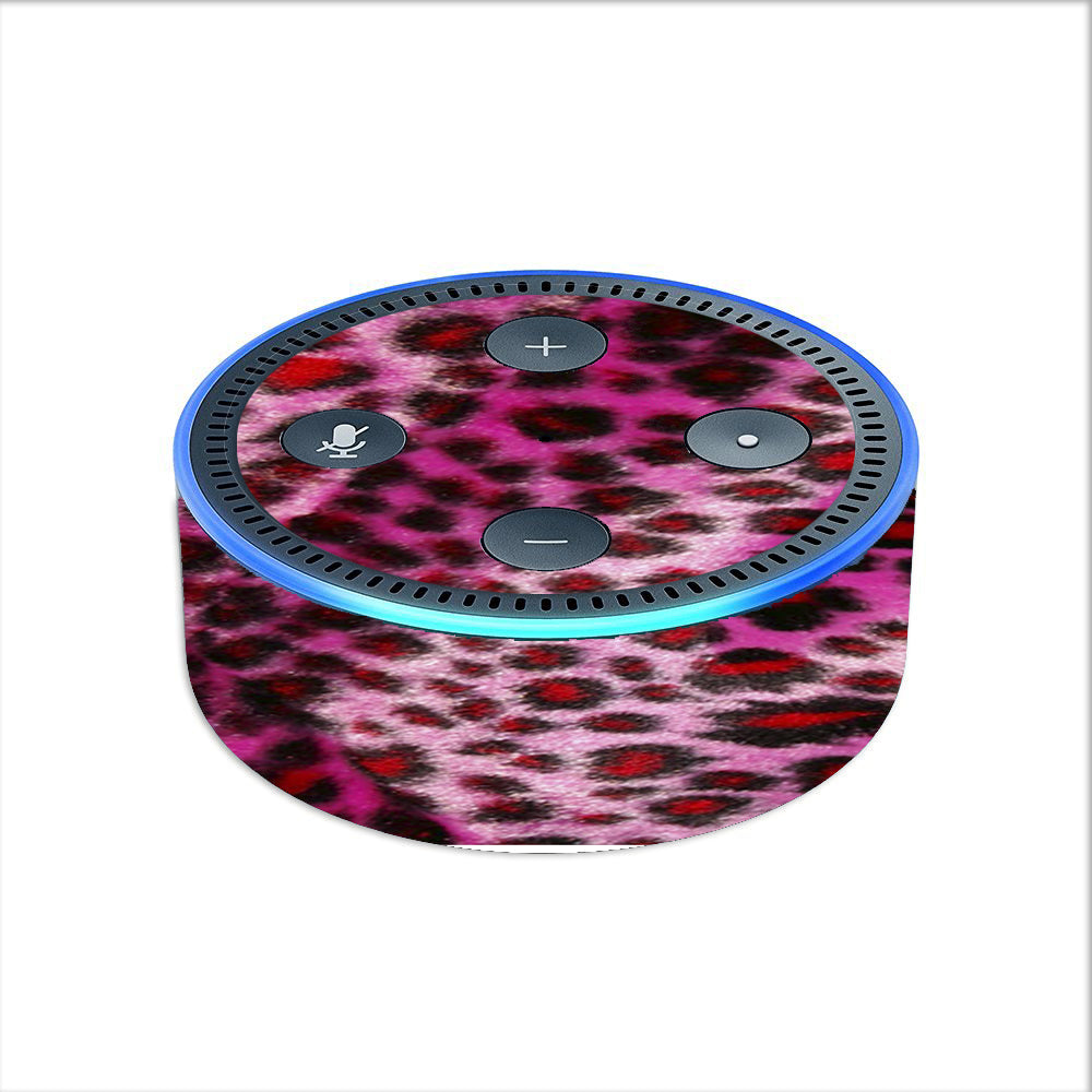  Pink Fur, Cheetah Amazon Echo Dot 2nd Gen Skin