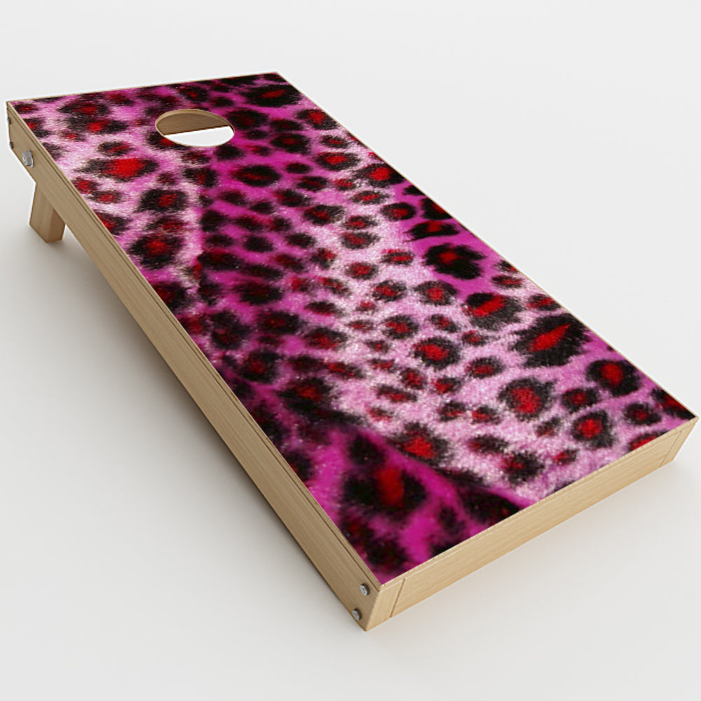  Pink Fur, Cheetah Cornhole Game Boards  Skin