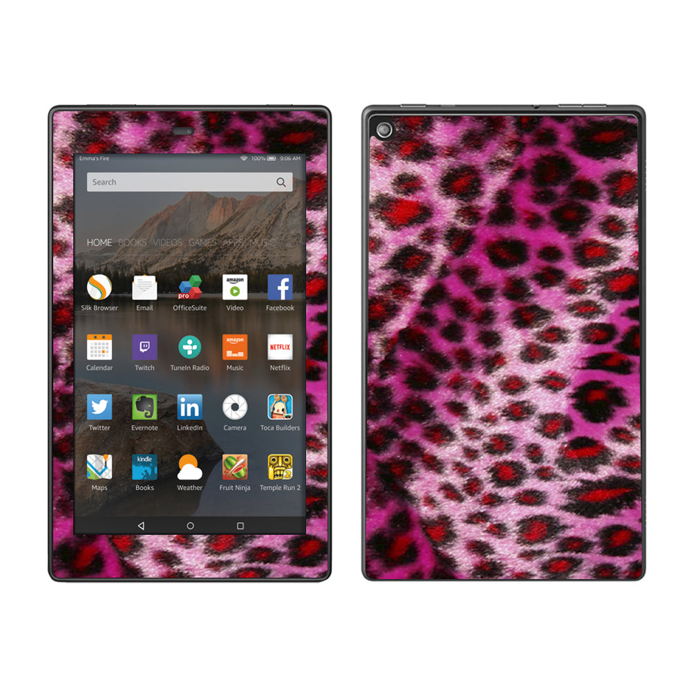  Pink Fur, Cheetah Amazon Fire HD 8 Skin