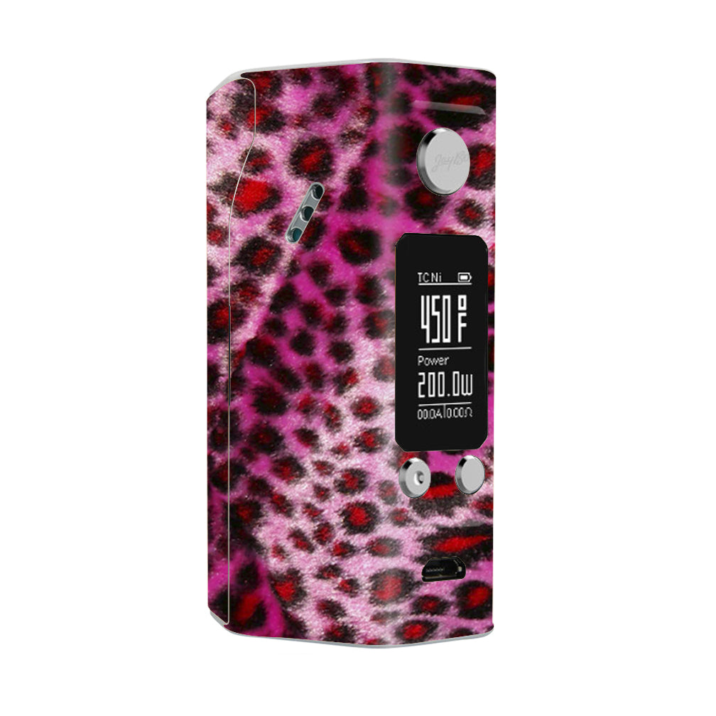  Pink Fur, Cheetah Wismec Reuleaux RX200S Skin