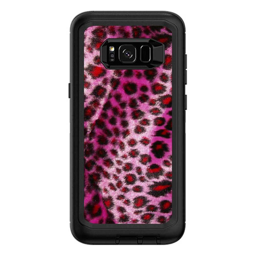  Pink Fur, Cheetah Otterbox Defender Samsung Galaxy S8 Plus Skin