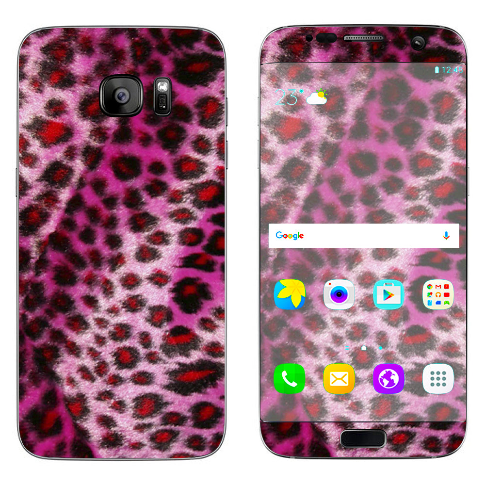  Pink Fur, Cheetah Samsung Galaxy S7 Edge Skin