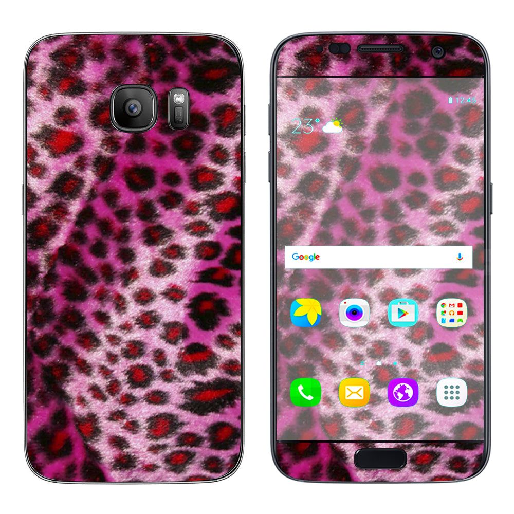  Pink Fur, Cheetah Samsung Galaxy S7 Skin