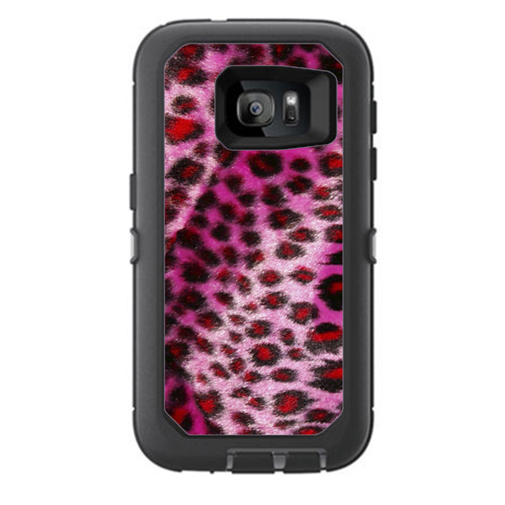  Pink Fur, Cheetah Otterbox Defender Samsung Galaxy S7 Skin