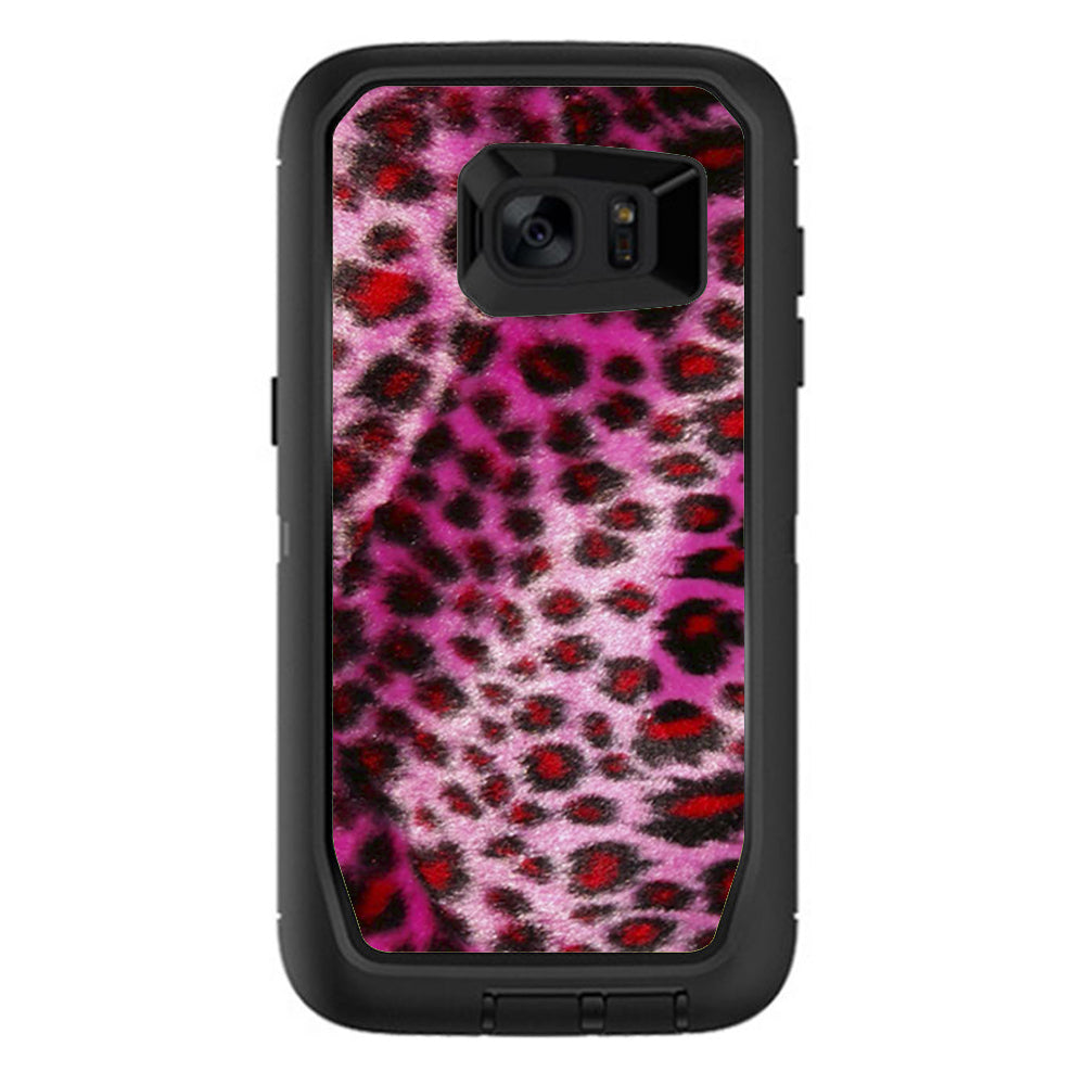  Pink Fur, Cheetah Otterbox Defender Samsung Galaxy S7 Edge Skin