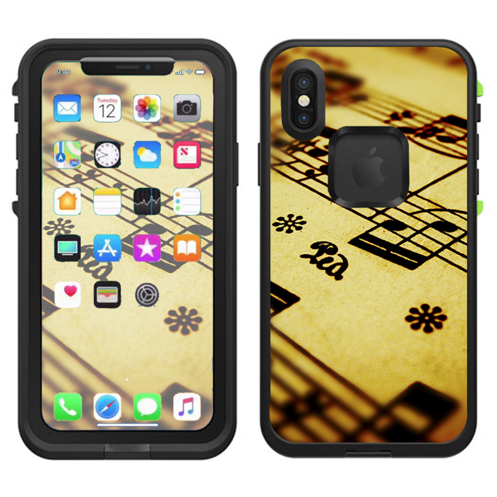  Sheet Music Lifeproof Fre Case iPhone X Skin