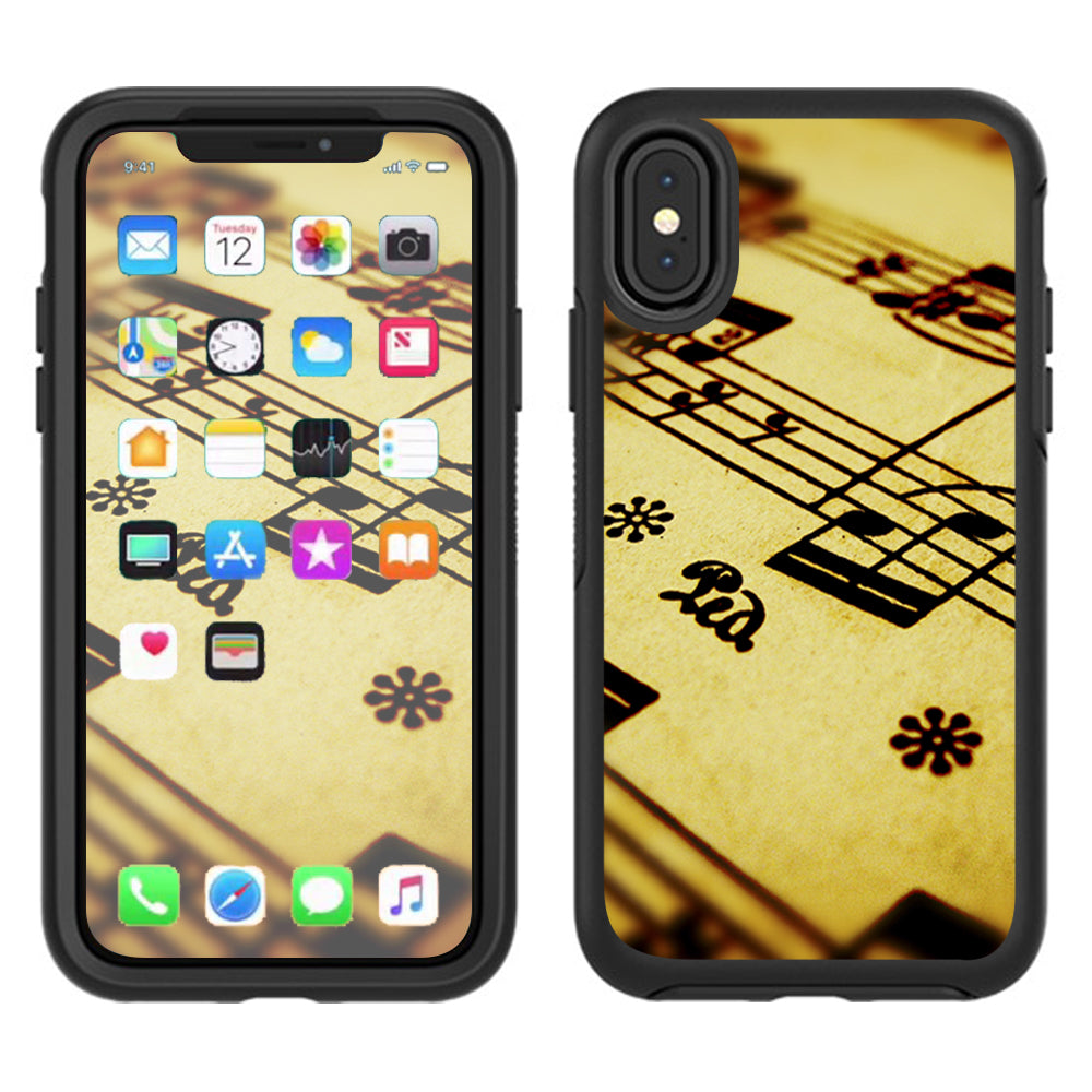 Sheet Music Otterbox Defender Apple iPhone X Skin