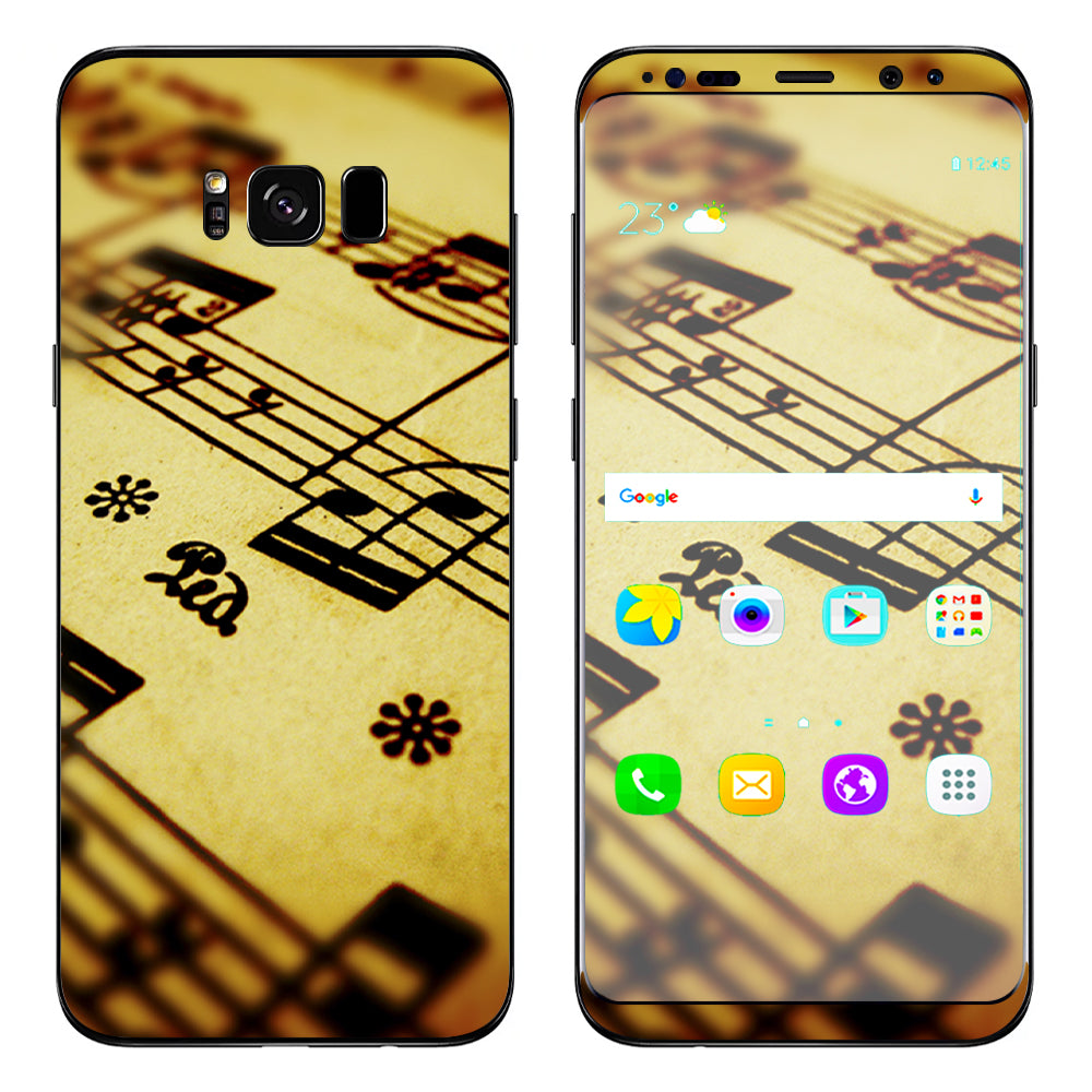  Sheet Music Samsung Galaxy S8 Plus Skin