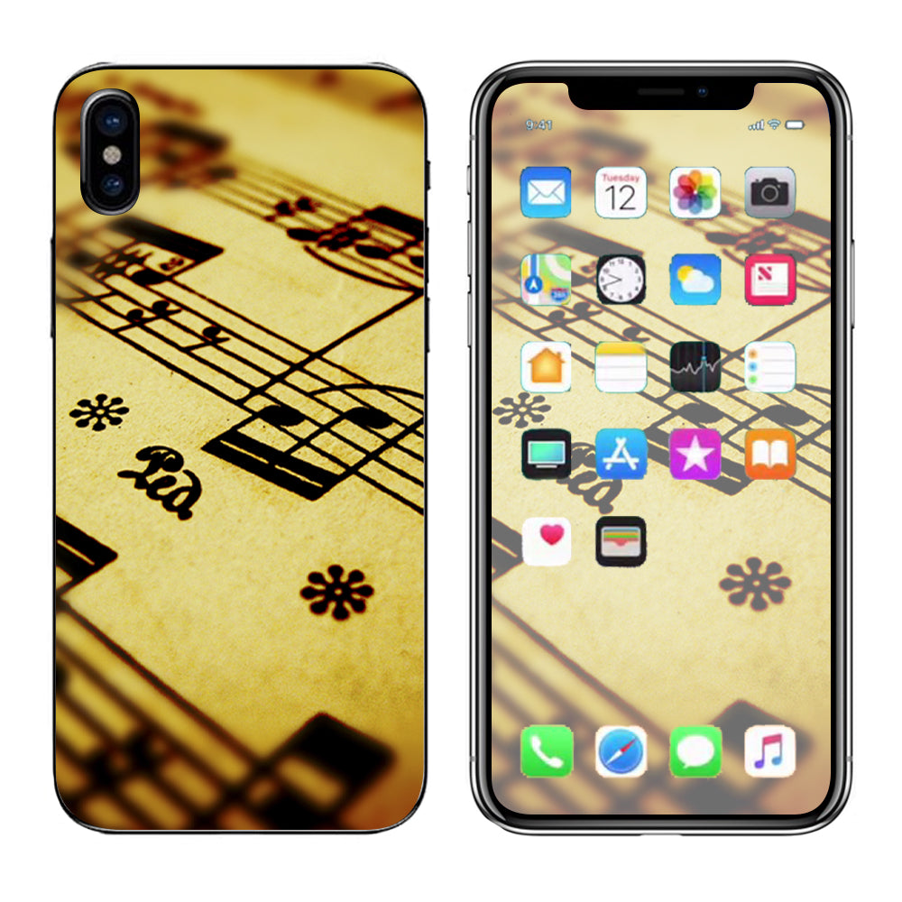  Sheet Music Apple iPhone X Skin