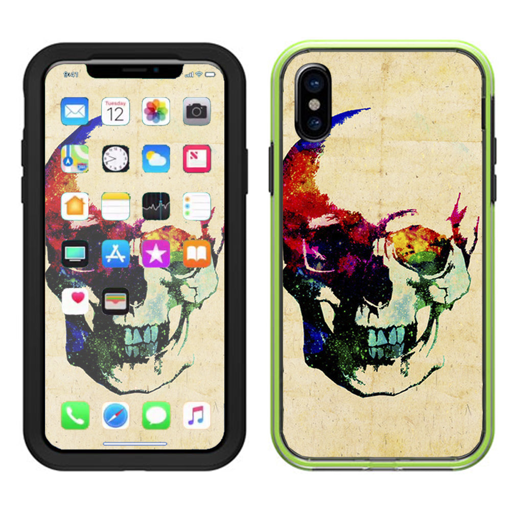  Skeleton In Color Lifeproof Slam Case iPhone X Skin