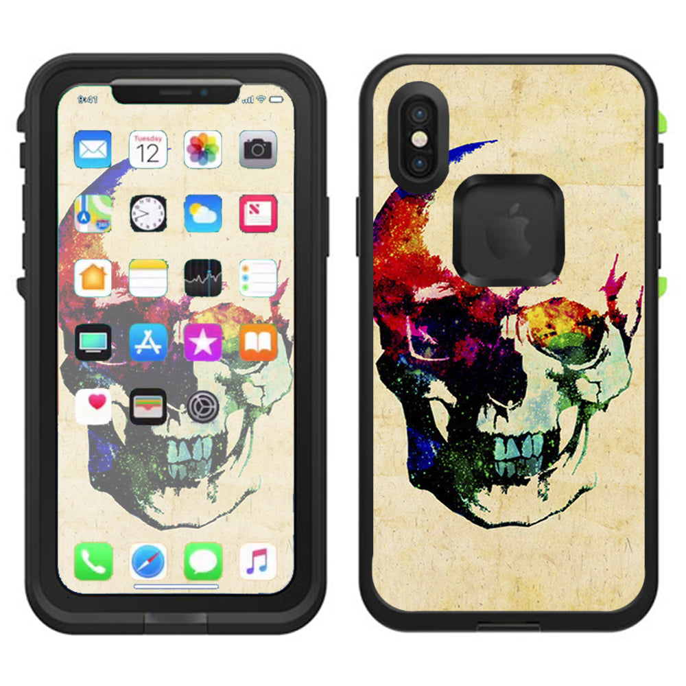  Skeleton In Color Lifeproof Fre Case iPhone X Skin