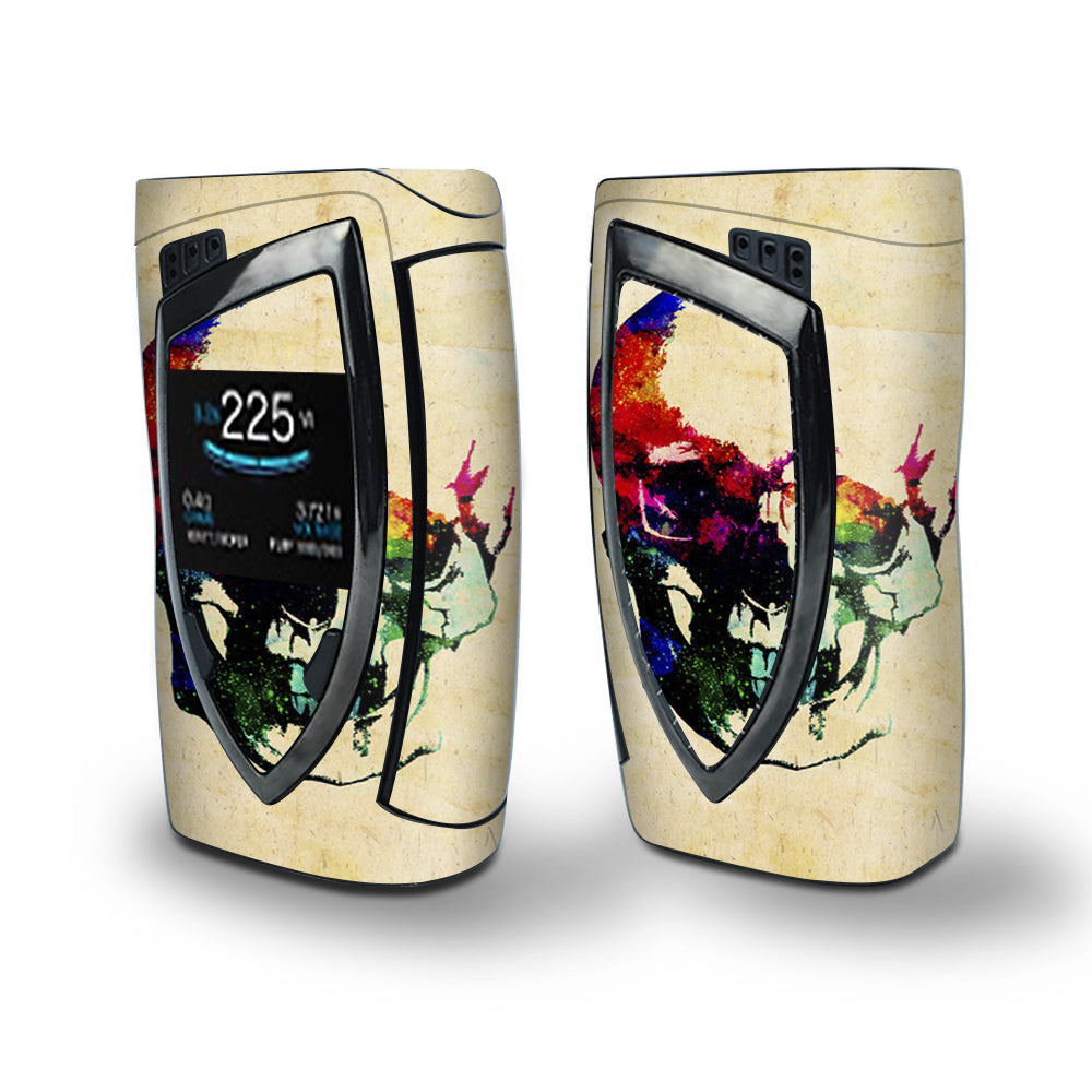 Skin Decal Vinyl Wrap for Smok Devilkin Kit 225w Vape (includes TFV12 Prince Tank Skins) skins cover / Skeleton in Color