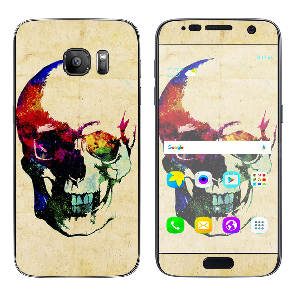  Skeleton In Color Samsung Galaxy S7 Skin